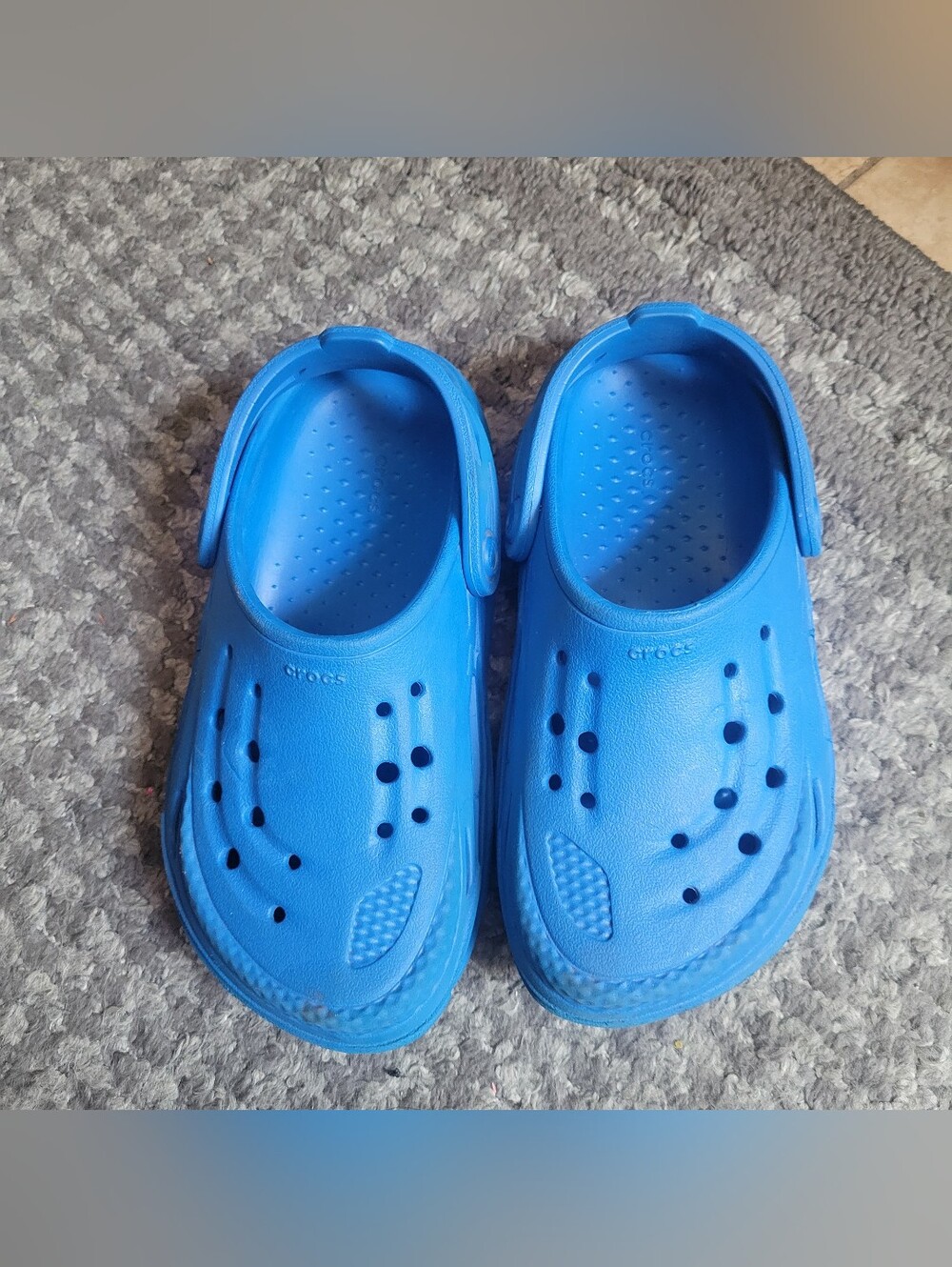 CROCS Kids Bright Blue Classic Clog Sandals